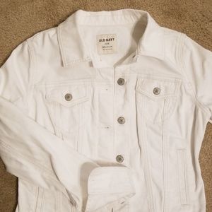 Old Navy White Denim Jacket